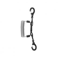 MARES LANYARD STAINLESS SPIRAL WITH RING