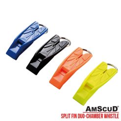AmScuD Split Fin Duo-Chamber Whistle