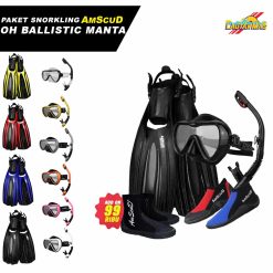 Paket Snorkling AmScuD Open Heel Ballistic Manta