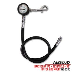 AmScuD Brass Snap SPG+SS Shackle+36″ HP For Side Mount WS-6200
