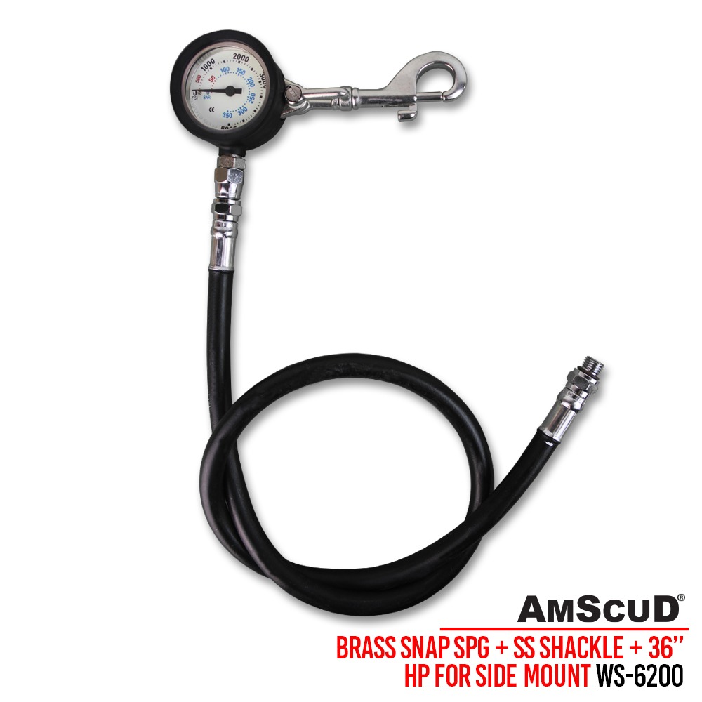 AmScuD Brass Snap SPG+SS Shackle+36″ HP For Side Mount WS-6200