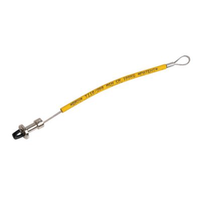 Steel safety cable for charging hoses for portable compressors T110/200